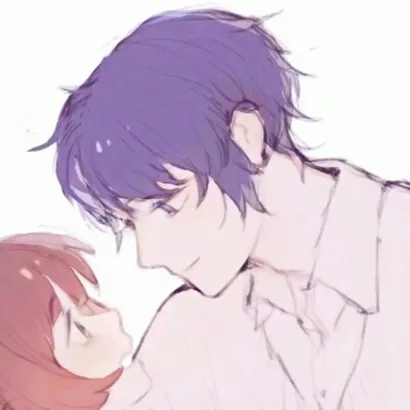 qq动漫头像情侣一对两张第1张