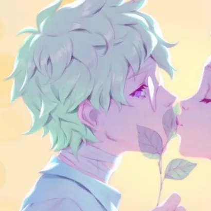 动漫情侣头像两张接吻第1张