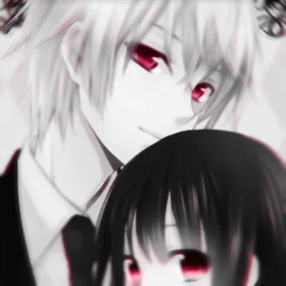 情侣头像动漫冷酷黑白第1张