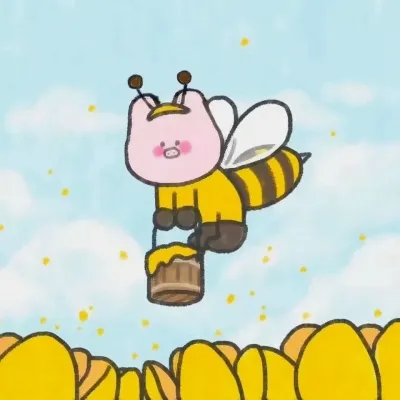 高清可爱的情侣头像一对卡通呆萌图片第1张