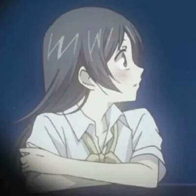 高清一对两张的动漫情头高冷男女分开图片第1张