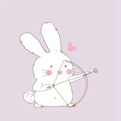 可爱高清的qq呆萌卡通情侣头像一对两张图片第1张