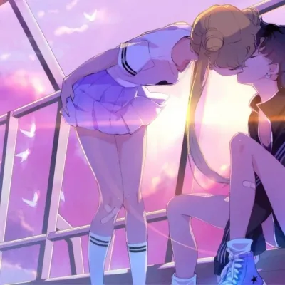 微信头像动漫情侣一对两张第1张