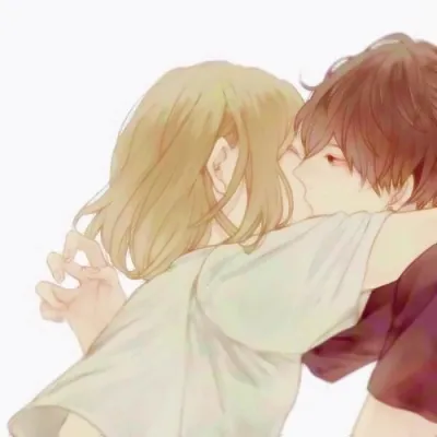 高清一对两张甜甜的动漫情头图片第1张