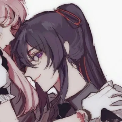 高清一对两张的情侣动漫图片双人恩爱头像第1张