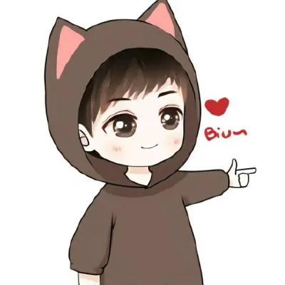 高清好看的可爱情侣头像卡通萌一左一右图片第1张