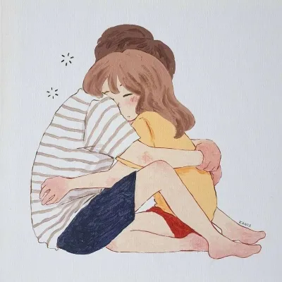 超甜漫画情侣头像第1张