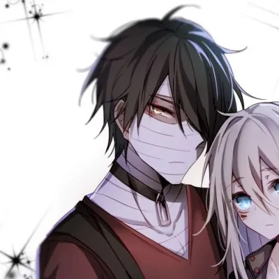 高清一对两张的漫画情头二次元图片第1张