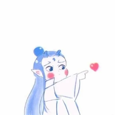 高清一对两张的卡通萌系可爱情侣头像图片第1张