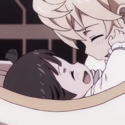 高清一对两张爱意满满的动漫情侣头像图片第1张