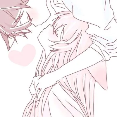 二次元粉色系情侣头像第1张