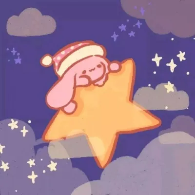 高清超萌的可爱晚安可爱卡通情侣头像图片第1张