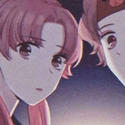 高清好看的动漫甜蜜简单情侣头像一对两张图片第1张