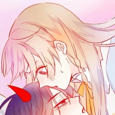 超甜的动漫情头亲吻第1张