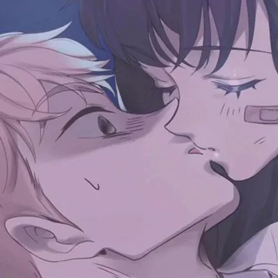 情侣头像亲吻暧昧动漫第1张