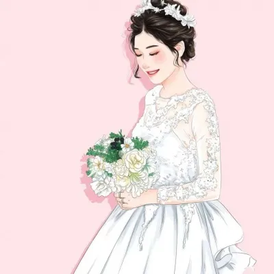 高清一男一女简单干净的情头动漫图片第1张