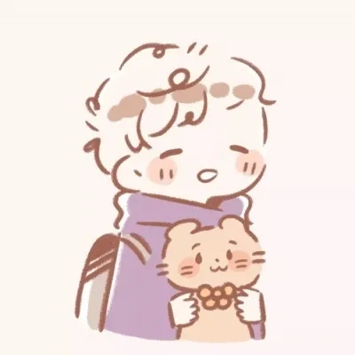 高清超萌可爱的一男一女卡通情侣头像图片第1张