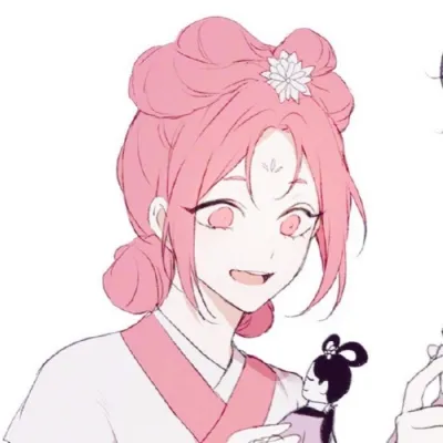 高清一对两张的云中花漫画情侣头像图片第1张