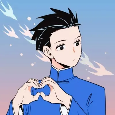 高清一对的动漫情侣头像一男一女两张分开图片第1张