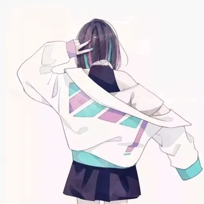 漫画情头女生背影男生正面图片第1张