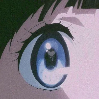 满眼都是你眼睛动漫情侣头像第1张