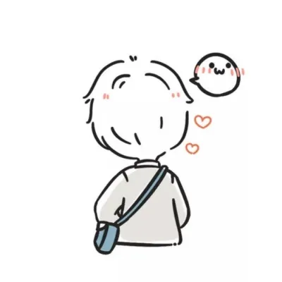 微信简单情侣卡通头像第1张