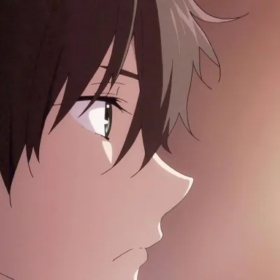 高清很甜的一男一女好看动漫情头图片第1张