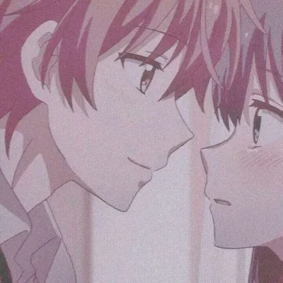 高清超甜超恩爱的微信动漫情侣头像图片第1张