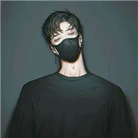 qq头像动漫男带口罩第1张