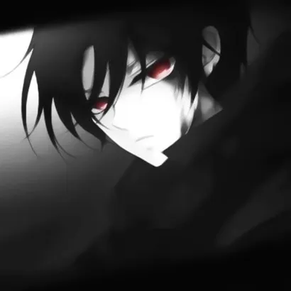 丧头像男黑白红眼第1张