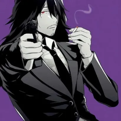 社会头像男生拿枪动漫图片第1张