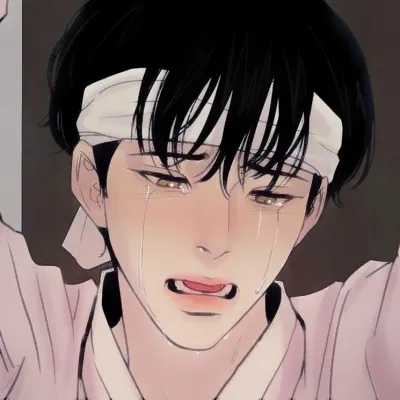 伤感动漫男头流泪第1张