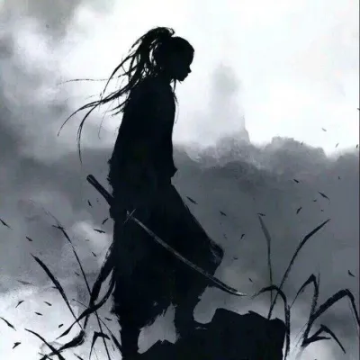 古风头像男黑白图片第1张