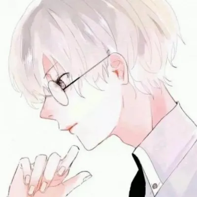 男生戴眼镜头像动漫第1张