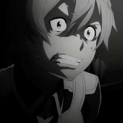 高清好看的动漫黑白头像男丧系图片第1张