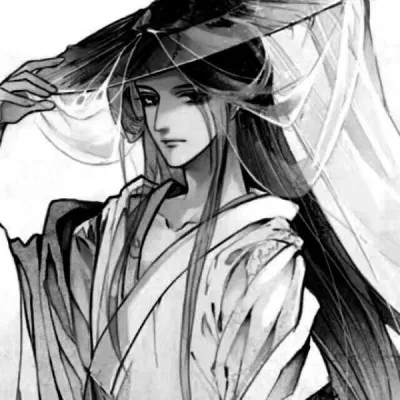 高清帅气好看的古风头像男生黑白图片第1张