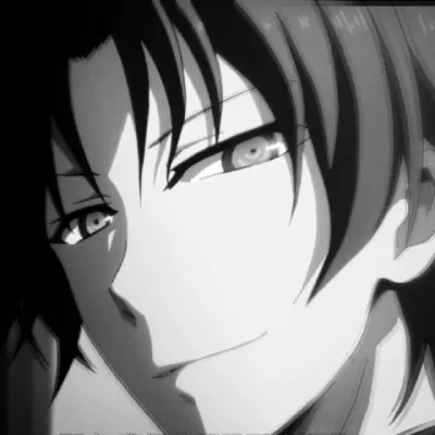 高清黑白男生动漫头像第1张