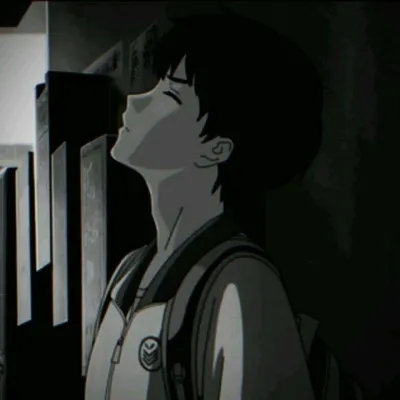 优质黑白动漫男头高清第1张