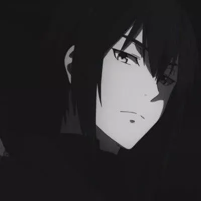 微信黑白动漫男头图片第1张