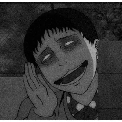 黑白丧系头像男动漫第1张