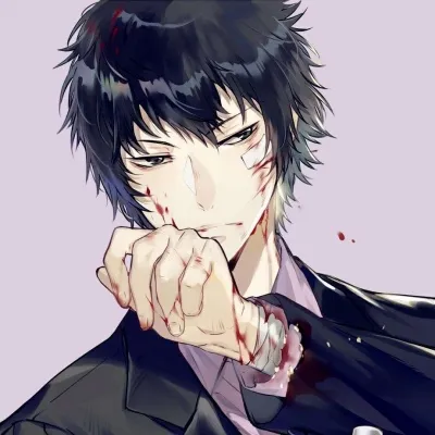 微信动漫头像男生霸气冷酷图片精选第1张