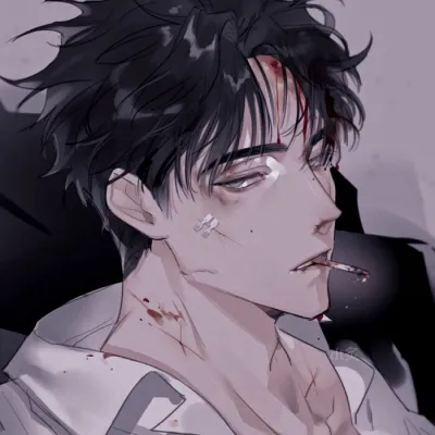 黑暗头像男颓废动漫第1张