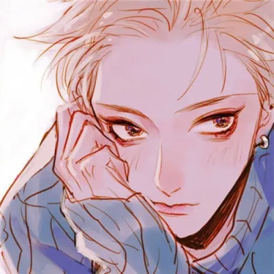 高清好看的帅气手绘二次元男头像图片第1张