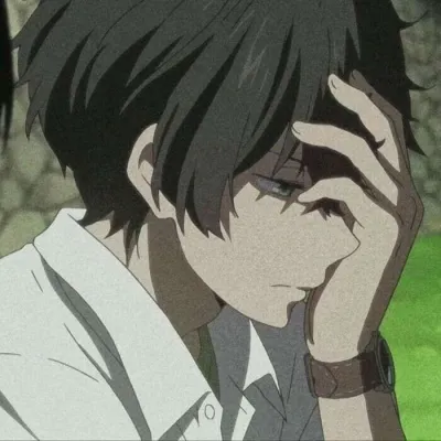 二次元丧系男头高清第1张