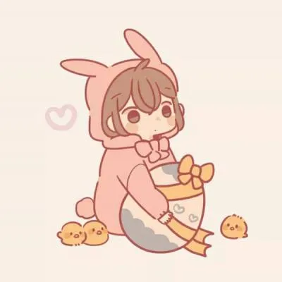 情头动漫一男一女可爱第1张