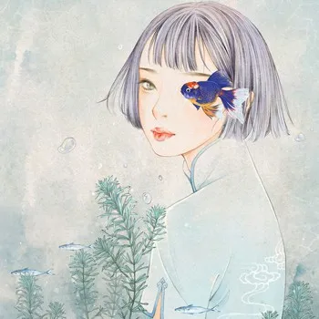 高清好看的小清新动漫女生头像图片第1张