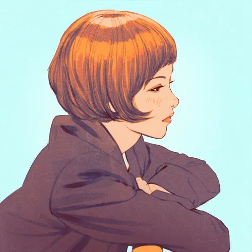 高清好看的女生漫画头像唯美伤感第1张