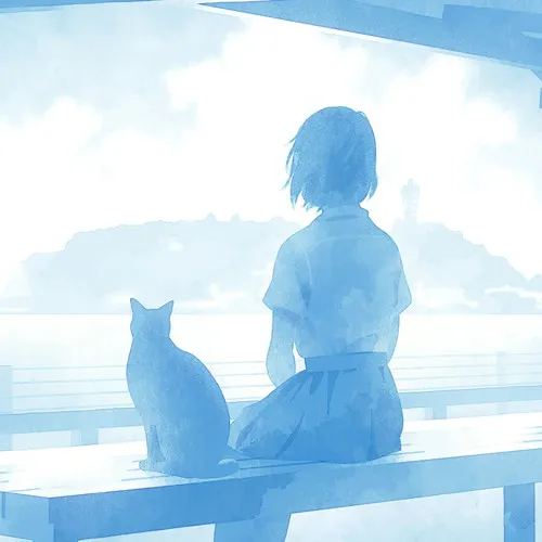 8张不同风格的漫画头像女生孤寂唯美第1张