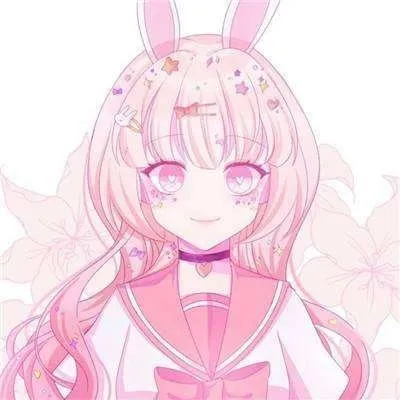 高清超萌的二次元软妹头像粉色系第1张