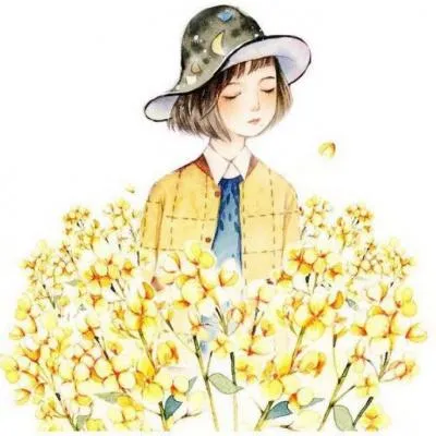 qq头像女生动漫戴帽子第1张